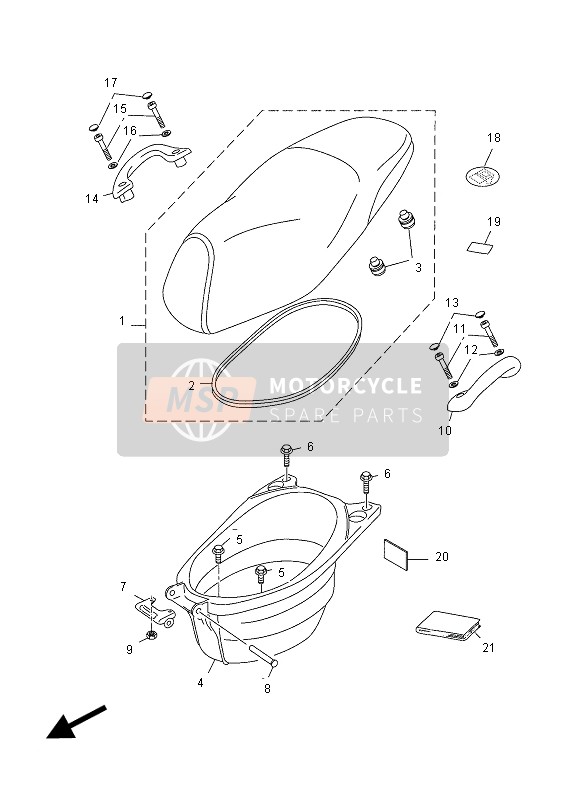 2ACF8199H000, O/m YN50F/FM, Yamaha, 0